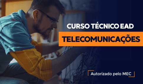 Capa do curso: Curso Técnico em Telecomunicações EAD