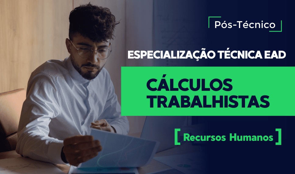 Capa do curso: Especialização Técnica em Cálculos  Trabalhistas EAD
